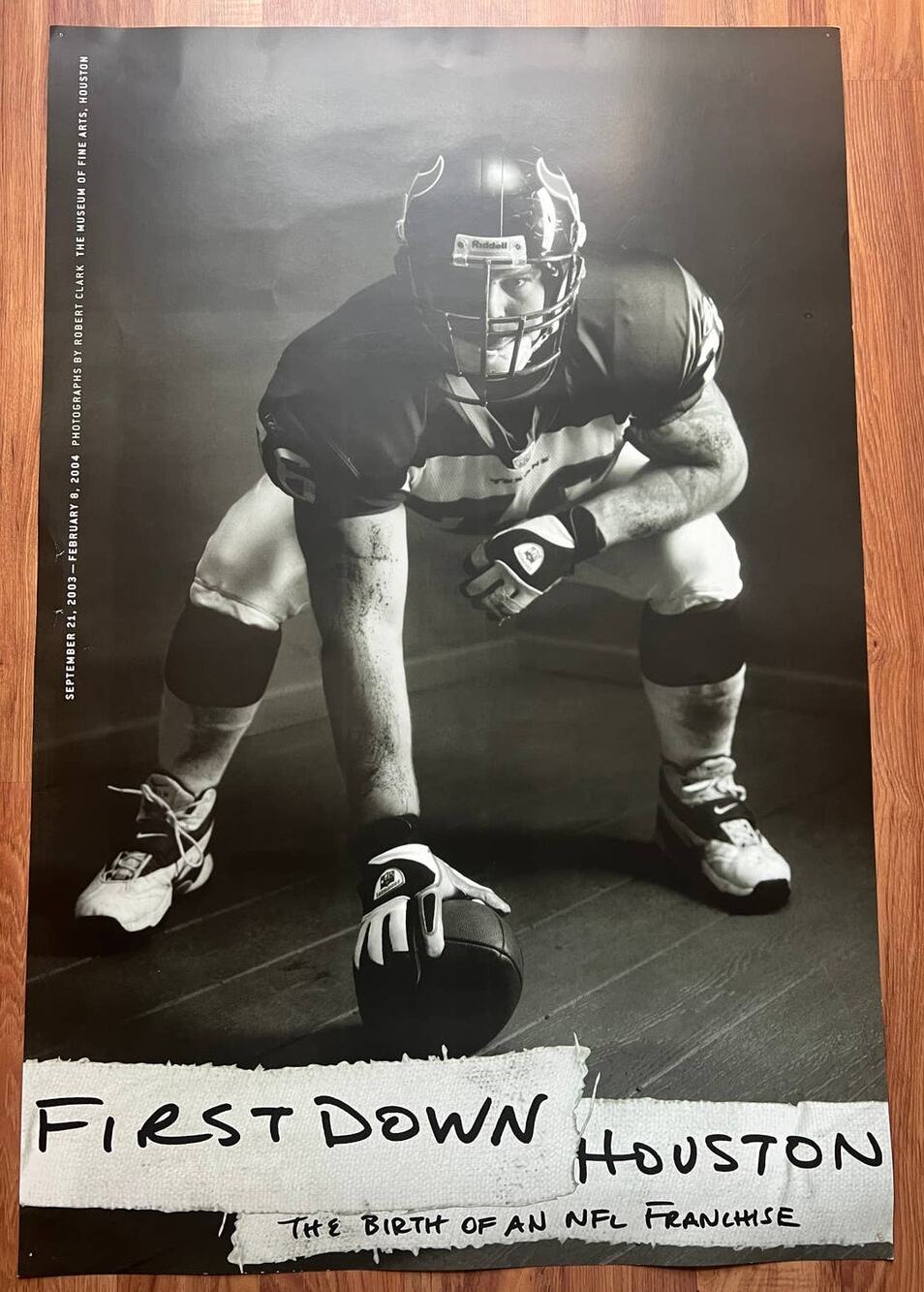 POSTER: First Down, Houston: The Birth of an NFL Franchise, Museum Fine of Arts